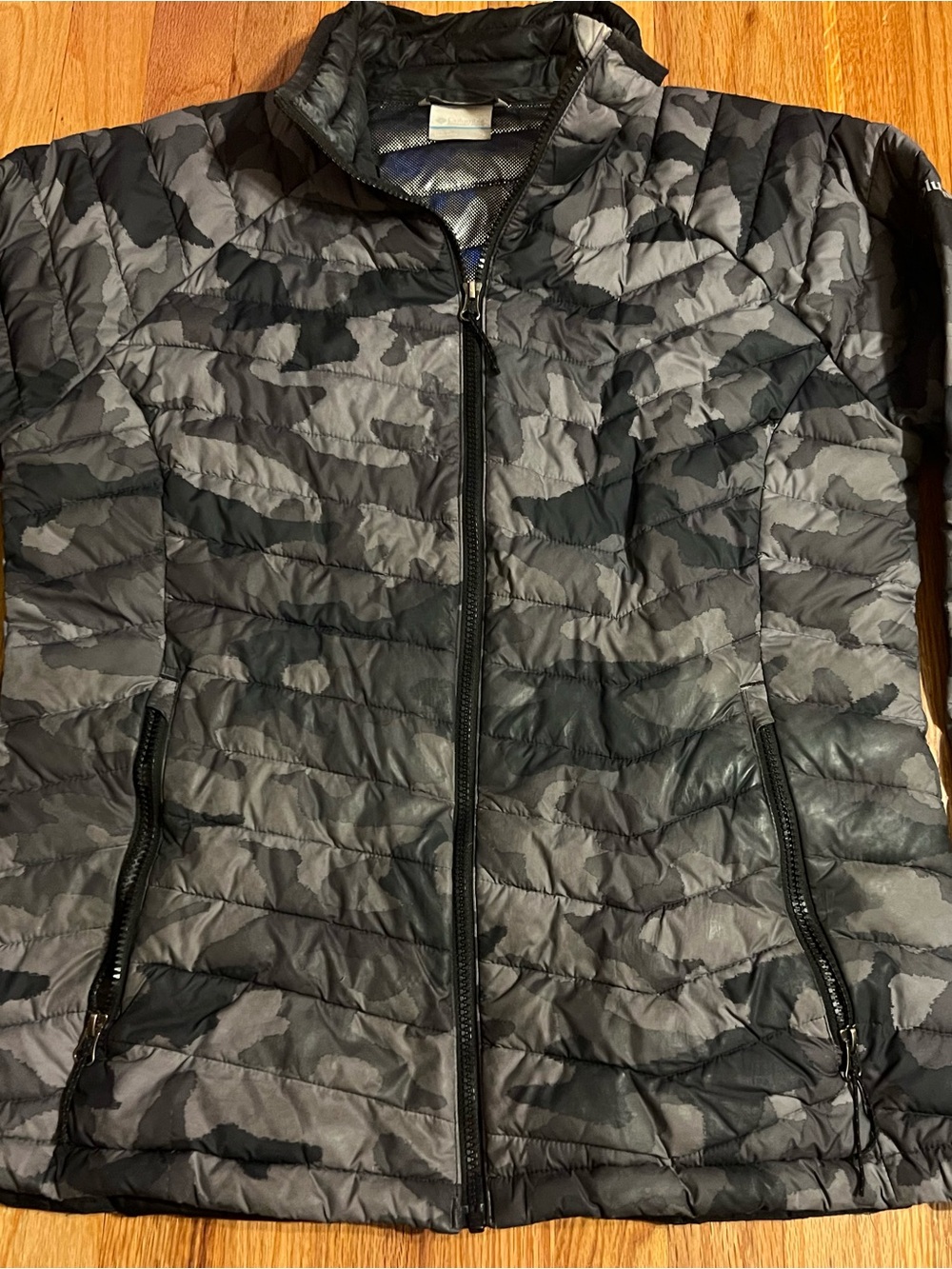 Columbia Black and Gray Puffer Jacket